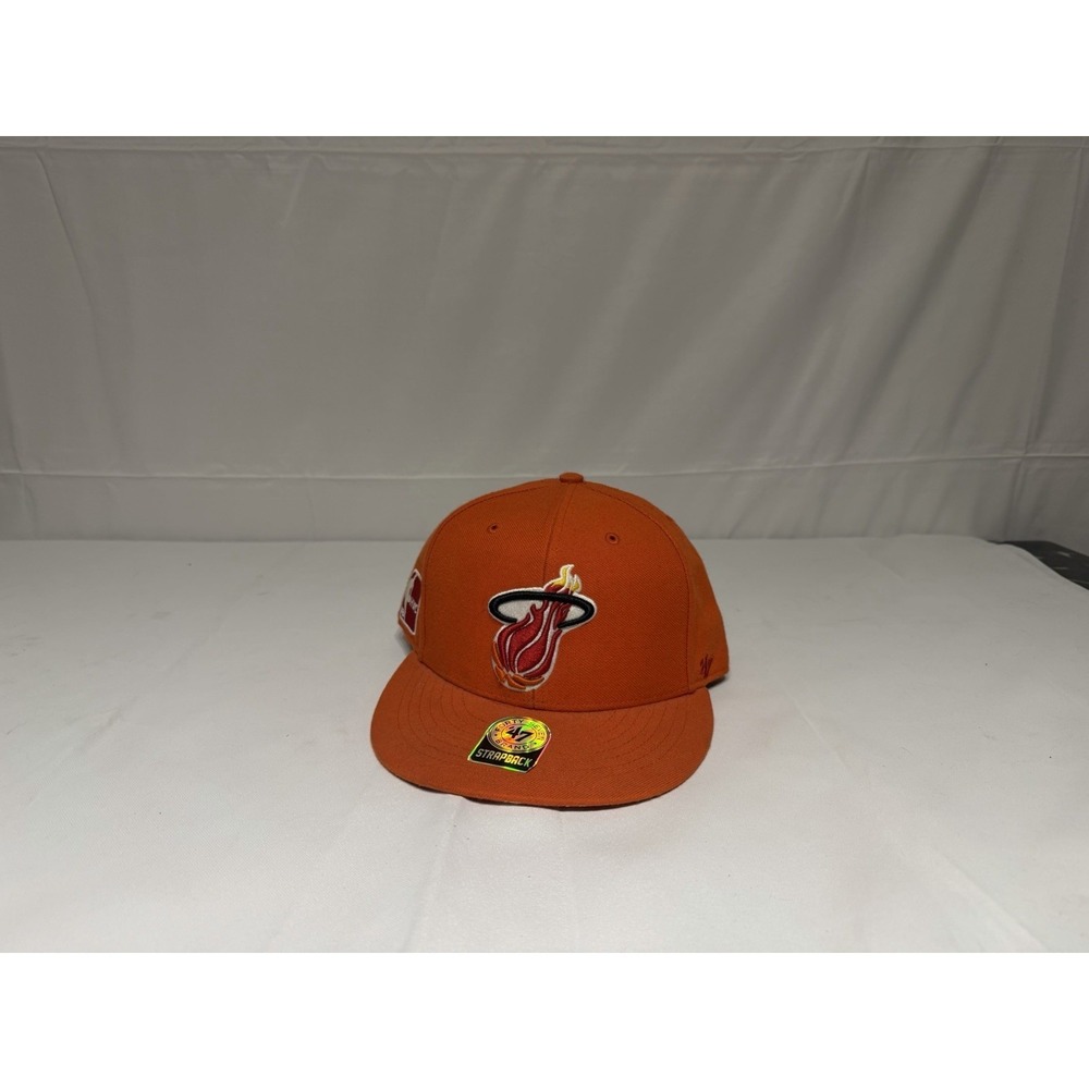 Miami Heat Strap Back Hat Cap Adjustable Size Logo Hardwood Classics Basketball
